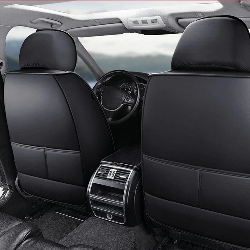 For Chevrolet PU leather Car Seat Covers 5-Seats Front Rear Protector Full Set Foto 4 de 4