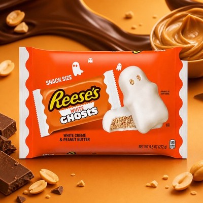 Reese's White Creme Peanut Butter White Ghosts 272g Halloween USA Import