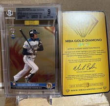 2013 BBM Nippon Ham Fighters SHOHEI OHTANI #F02B Batting Gold Foil RC /200 BGS 9