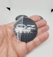 OZ racing Logo 56MM Nabendeckel Emblem Radkappen Emblem Aufkleber Schwarz Silber