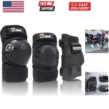 Adult  Kids Knee Pads Elbow Pads and Wrist Guards for Inline Skating, Roller...