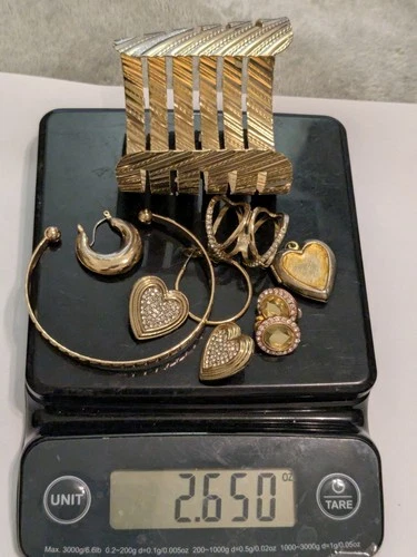 Vintage & Modern  Jewelry Lot Costume Gold tone sold as is