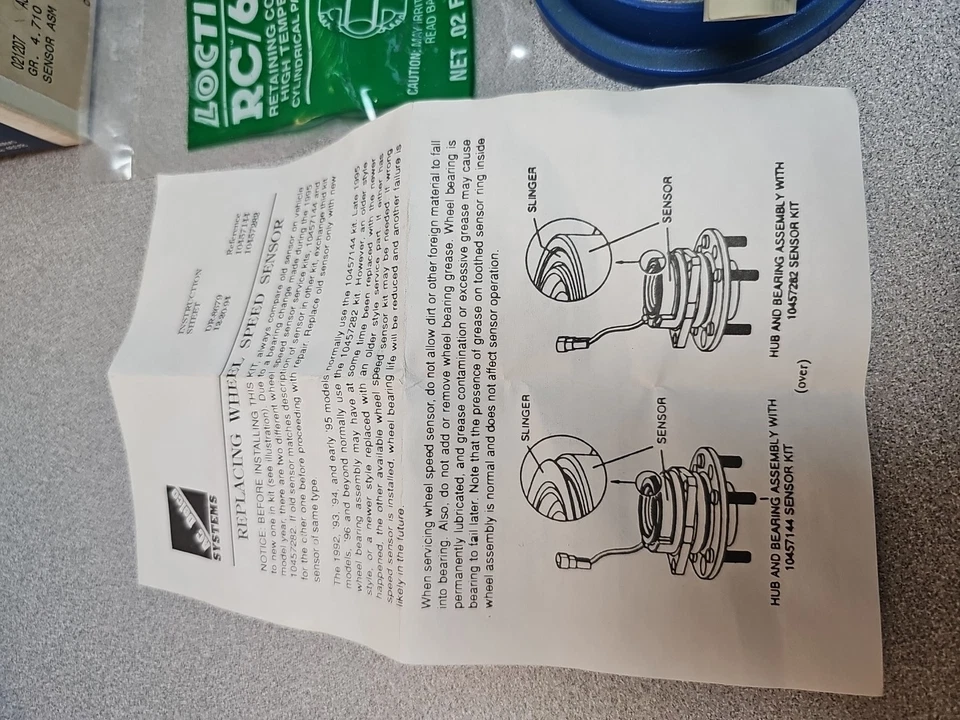 Sensor de velocidad de rueda delantera ACDelco genuino GM 10457282 1996-97 Buick Park Avenue Foto 3 de 4