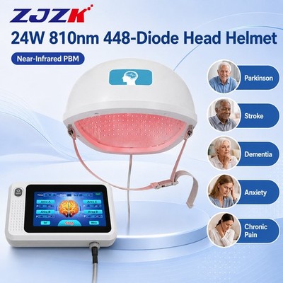 810nm Red Light Therapy Helmet 4 Independent Zones for Depression Physiotherapy