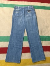 Vintage 60s 70s Wrangler 7M178MD Flare Hippie Bell Bottom Jeans 30/31 X 29 Rare