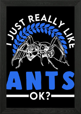 Ants Ant Farm Anthill Fire Framed Wall Art Poster Canvas Print Picture