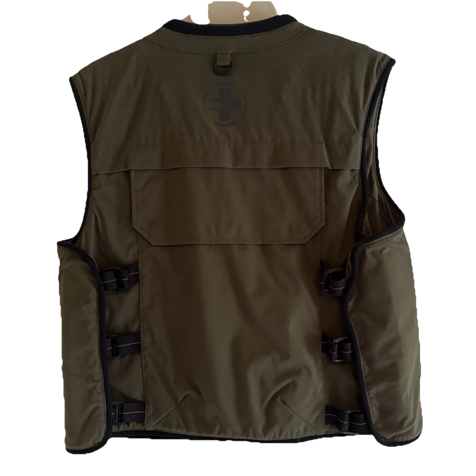 RLX RALPH LAUREN Mens Water-Repellent Utility Cargo Vest Jacket Large Green Army image 4