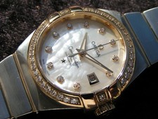 OMEGA 8520 Si14 Constellation 12325312055003 Steel Gold Diamonds Brillanten 31mm