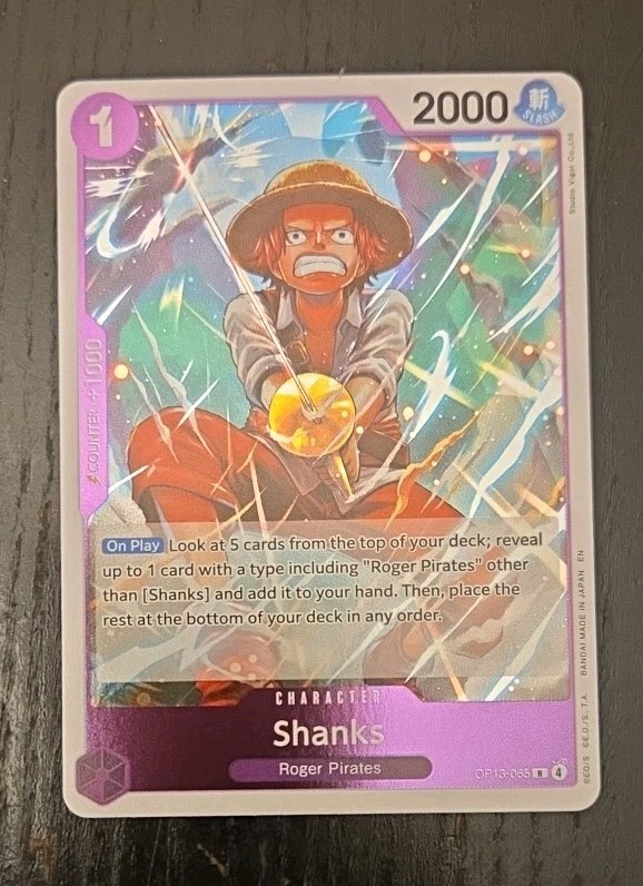 Shanks (065) OP13-065 Carrying On His Will Foil