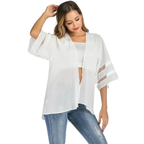 Three-Quarter Bell Sleeve Top – Elegant Flare Design for Women’s Daily Wear - Image 4 of 4