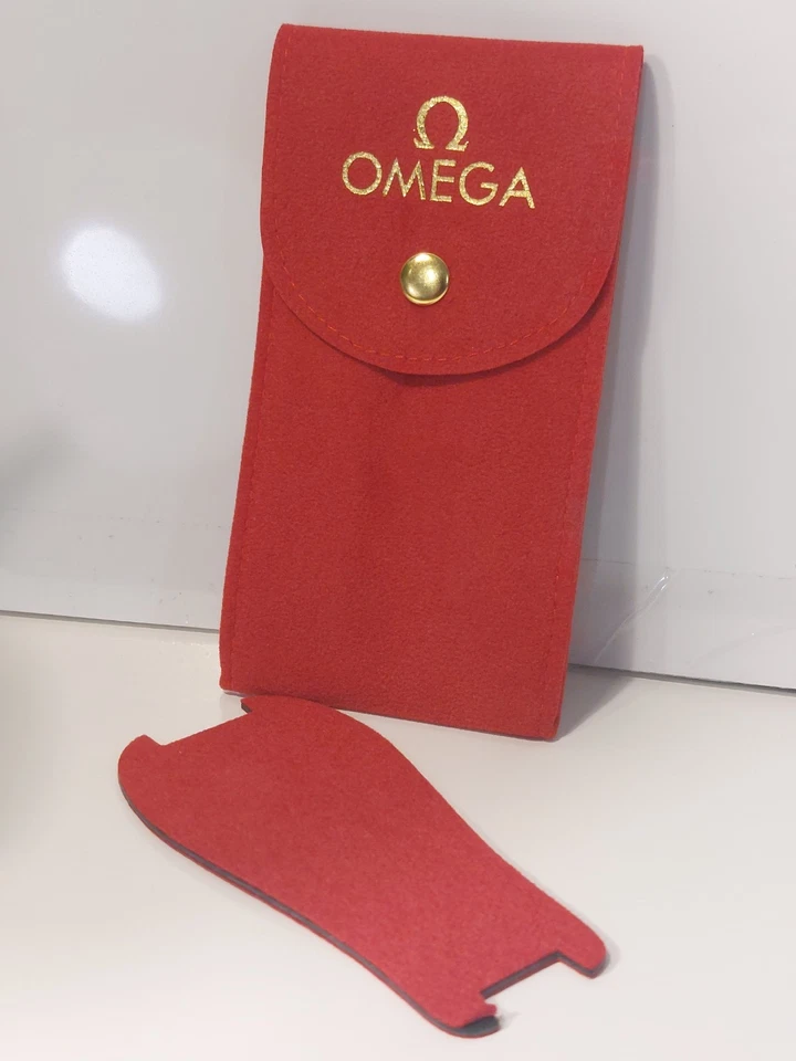 Genuine Omega Watch Travel Case Pouch & Insert - Red Velvet - Watch Box Case Bag - Image 4 of 4