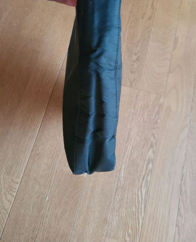 PRADA Black Nylon Shoulder Bag Triangle Logo Plate Black 10.2 x 9.6 x 2.8" Custo thumbnail 19