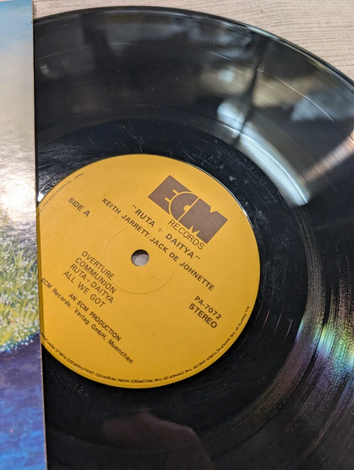 Keith Jarrett Jack DeJohnette – Ruta and Daitya Vinyl LP ECM PA-7072 Japan 1971 - Image 2 of 4