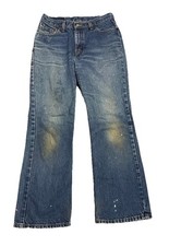 Vintage Levis 517 0216 Red Tab Jeans Denim Bootcut Slim Fit 11 JR USA Made Fades