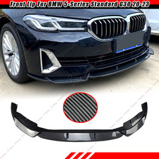 Front Spoiler Lip For Bmw 5 Series G30 G31 Standard 2020-2023 Carbon Fiber Style Front Spoiler Lip For Bmw 5 Series G30 G31 Standard 2020-2023 Carbon Fiber Style