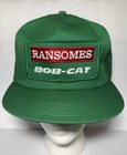 Vintage K Products RANSOMES BOB-CAT Embroidered Patch Mesh SnapBack Trucker Hat — photo 1