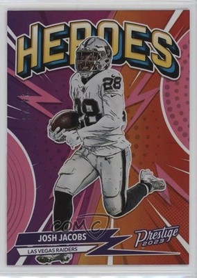 2023 Panini Prestige Heroes Xtra Points Pink 24/25 Josh Jacobs #H-14 0e52