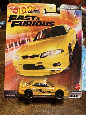 Hot Wheels Premium Fast & Furious Nissan Skyline GT-R R33 (BCNR33)