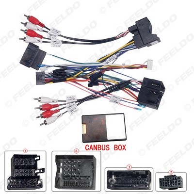 Compatible with Audi A4 high-end models, navigation power cable + protocol box