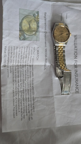 Tudor / Rolex Prince Date Watch Gents 32mm 72033 Special Edition 18k Gold Bezel - Picture 9 of 10