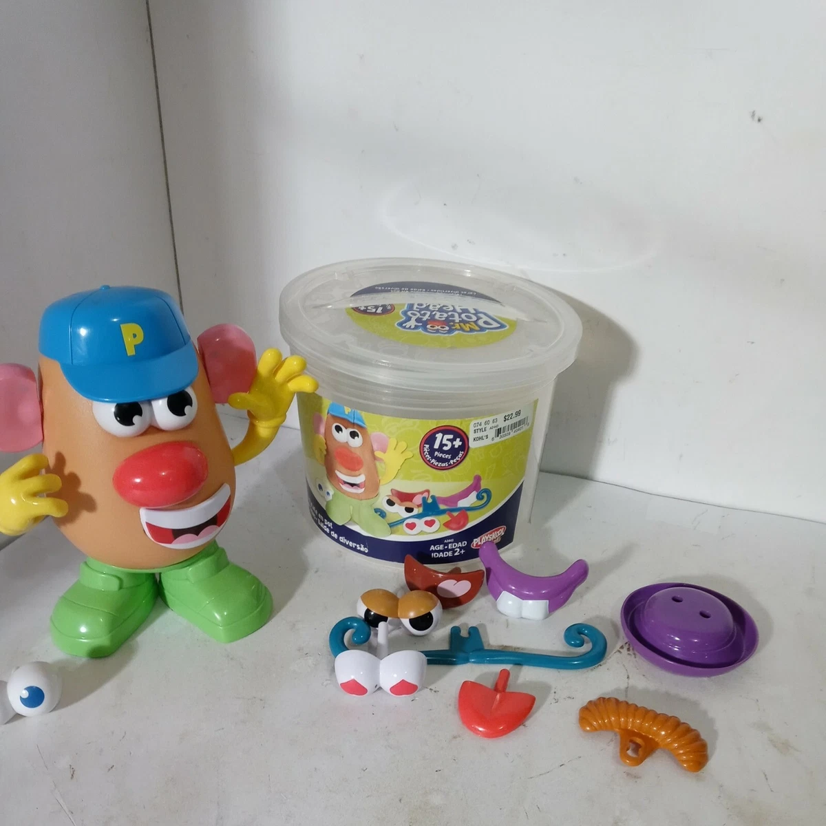 Playskool Mr.Potato Head Tater Tub Set Complete 15 Pieces 19