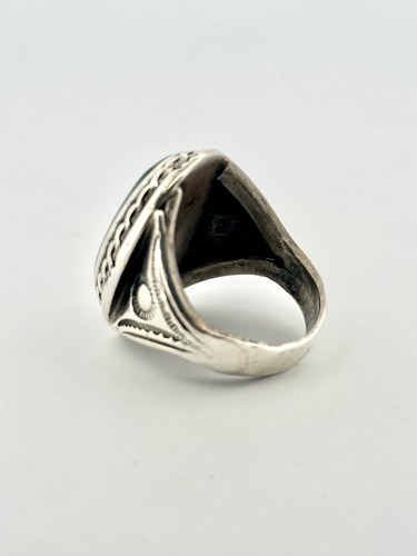 Anillo Israel Piedra Rey Salomón Plata Esterlina 925 De Colección - Imagen 6 de 9