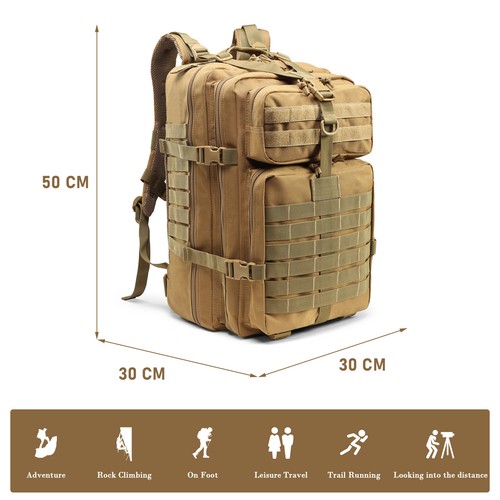 Mochila Multifuncional 45L Exterior Mochila Deportiva Camping Senderismo Bolsa de Viaje EE. UU. - Imagen 11 de 50