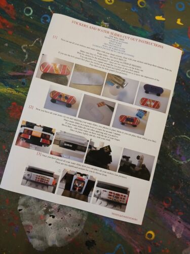 LEGO Back to the Future Delorean Reproduction Stickers & Water Slides - Picture 4 of 4