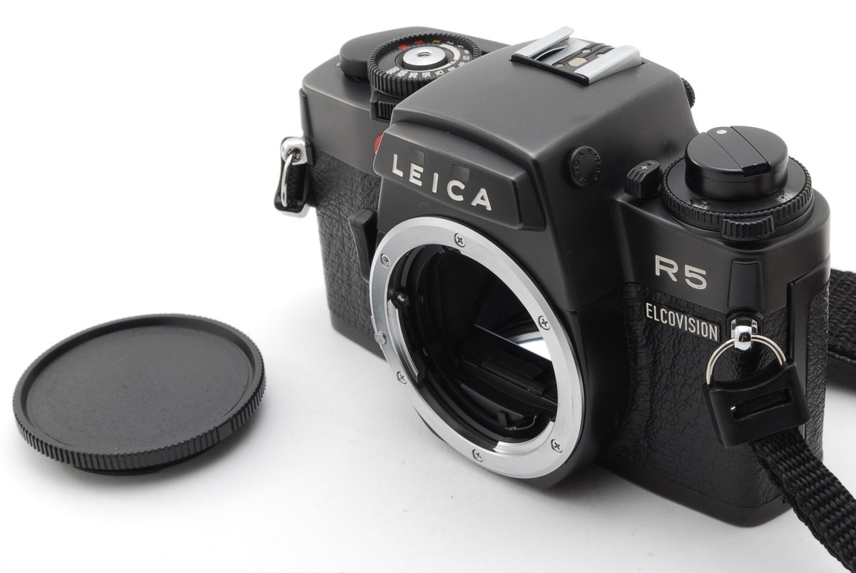 MINT w/ Strap & Cap】 Leica R5 Black 35mm SLR Film Camera Body