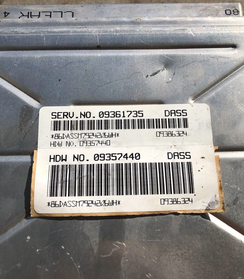 Módulo de control del motor Buick LeSabre 2000, 09361735, OEM Foto 3 de 4