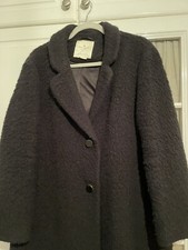 Kate Spade Black Wool Duffle Coat Size 12