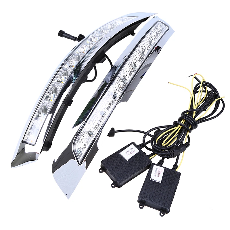 >DRL 2x LED Fog Lamp Turn Signal Daytime Running Light For Volvo XC90 2007-2014 - Image 3 of 4