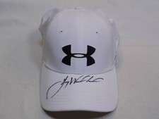 Signed Gary Woodland Autograph PGA Golf Under Armour White Hat Mens Medium Large