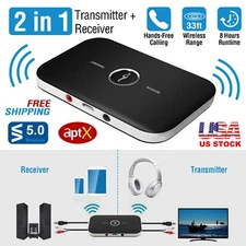 2 in1 3.5mm Wireless AUX Audio Transmitter & Receiver Adapter A2DP Stereo Music