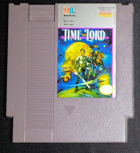Time Lord Authentic Nintendo NES NRMT game cart w manual & dust cover