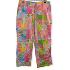 Lilly Pulitzer Patchwork Cropped Pant Size 2