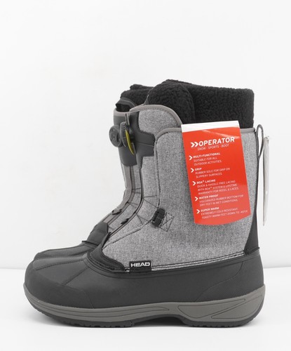 Head Operator BOA Grey Adult Snowboard Boots - Size 12.5 / Mondo 30.5 New - Picture 3 of 4