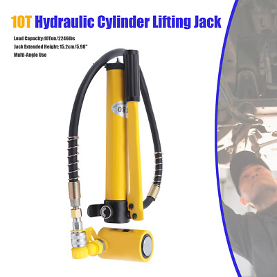 Hydraulic Bottle Jack 10 Tons Hydraulic Ram Cylinder Jack Single Acting 1.97''