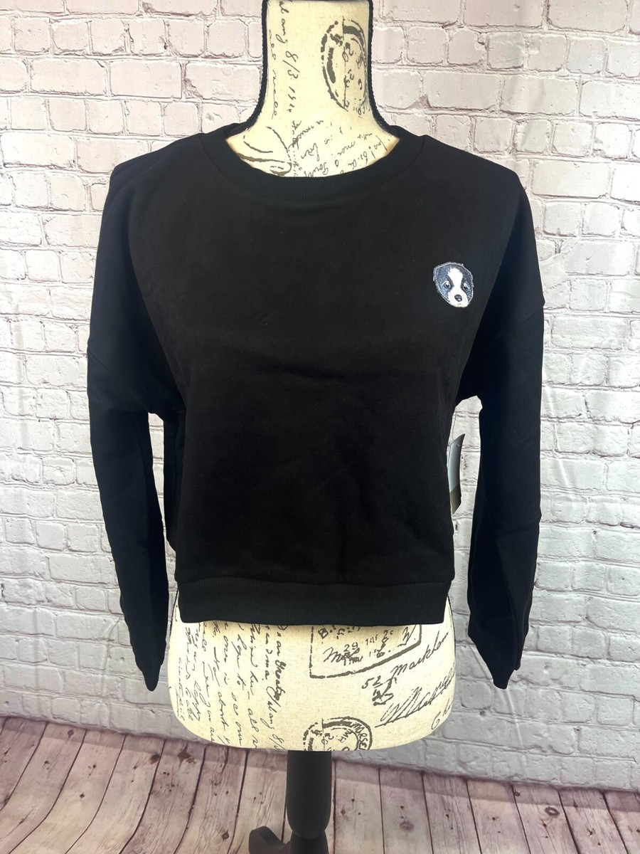 ENNOY BORDER CREW NECK SWEAT M BORDER CREW NECK SWEAT (BLACK