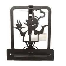 Cookbook Holder Chef Metal with Stand Holder Folding Kitchen Book Books