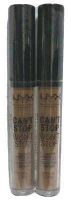 2 NYX Can't Stop Won't Stop Contour Concealer CSWSC22.3  Walnut 0.11 fl oz