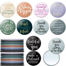 Thyle 30 Pcs Valentines Inspirational Compact Mirror Women Bulk Thank You Gif...