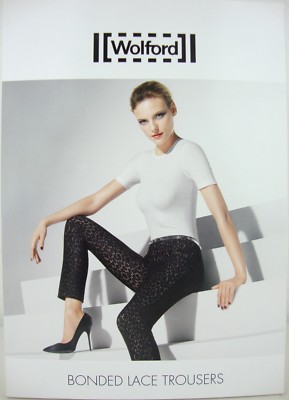 WOLFORD BONDED LACE TROUSERS 59691 Rosa Pant Damen Hose Gr.40 NEU mit KARTON OVP