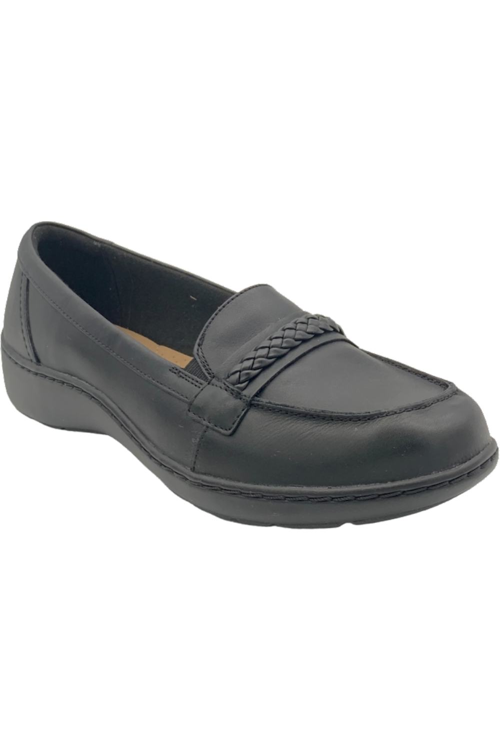 Clarks Collection SlipOn Loafers Cora Viola Black Leather eBay