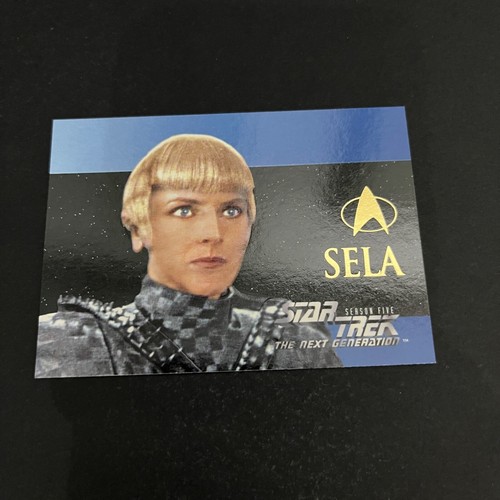 Star Trek Season 5 Embossed Chase Card S30 Sela 1996 Vintage Trading Card - Picture 2 of 6