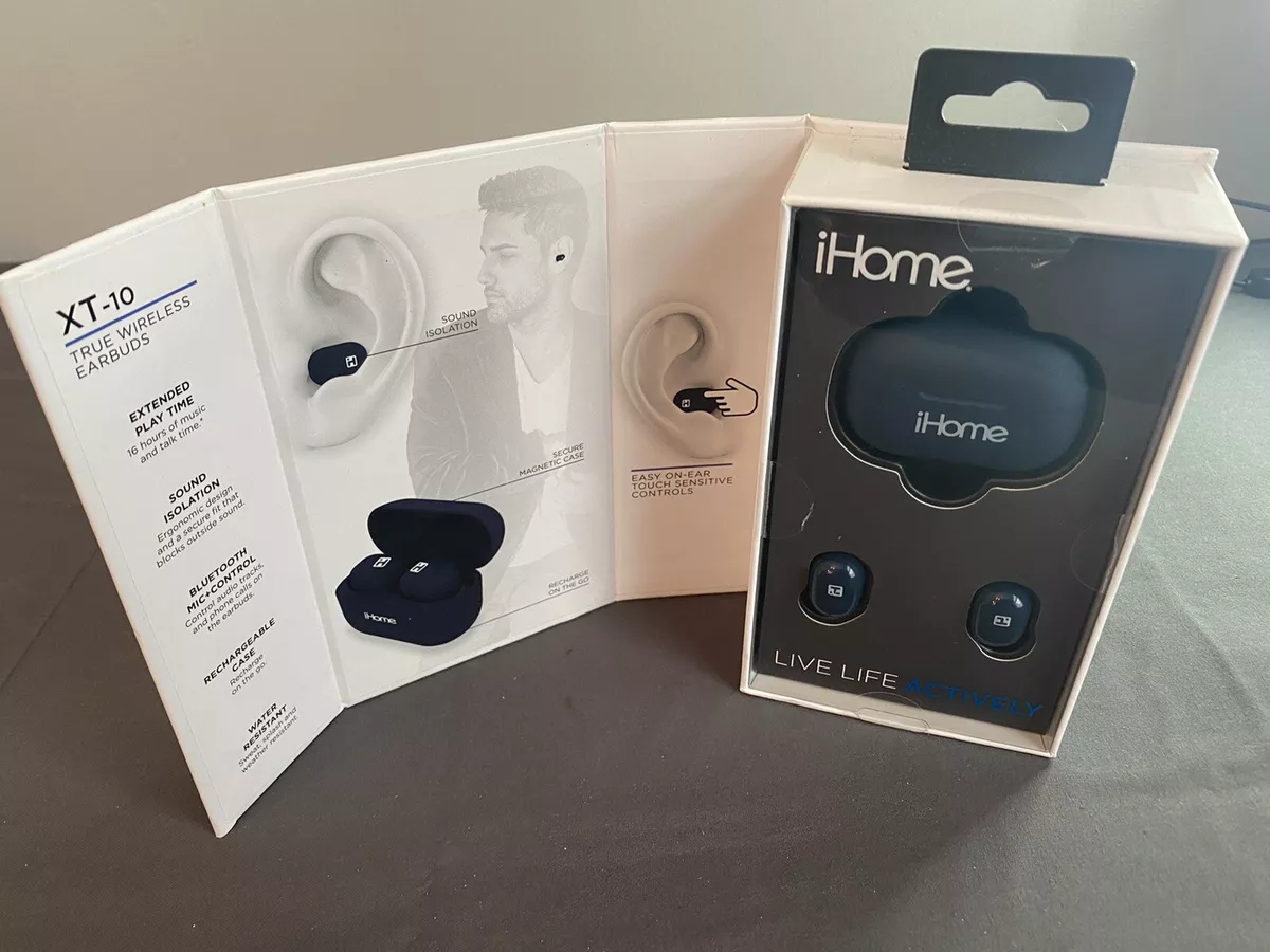 iHome True Wireless XT-12 Earbuds with Charging Case - Black