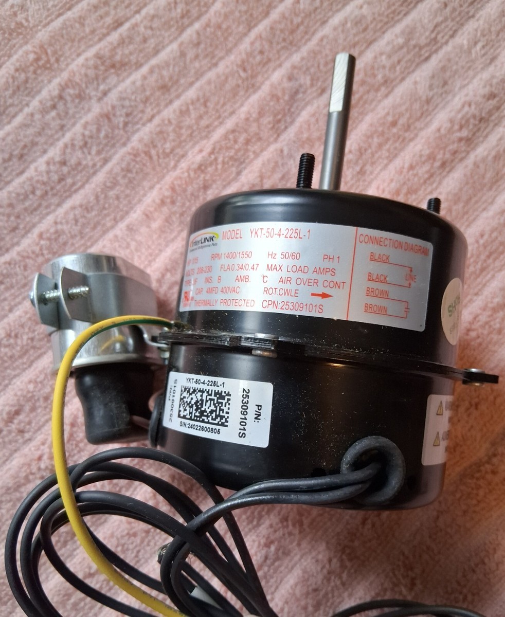 Yk1 InterLink YKT-50-4-225L-1 Motor 25309101S HP 1/15 RPM 1400/1550