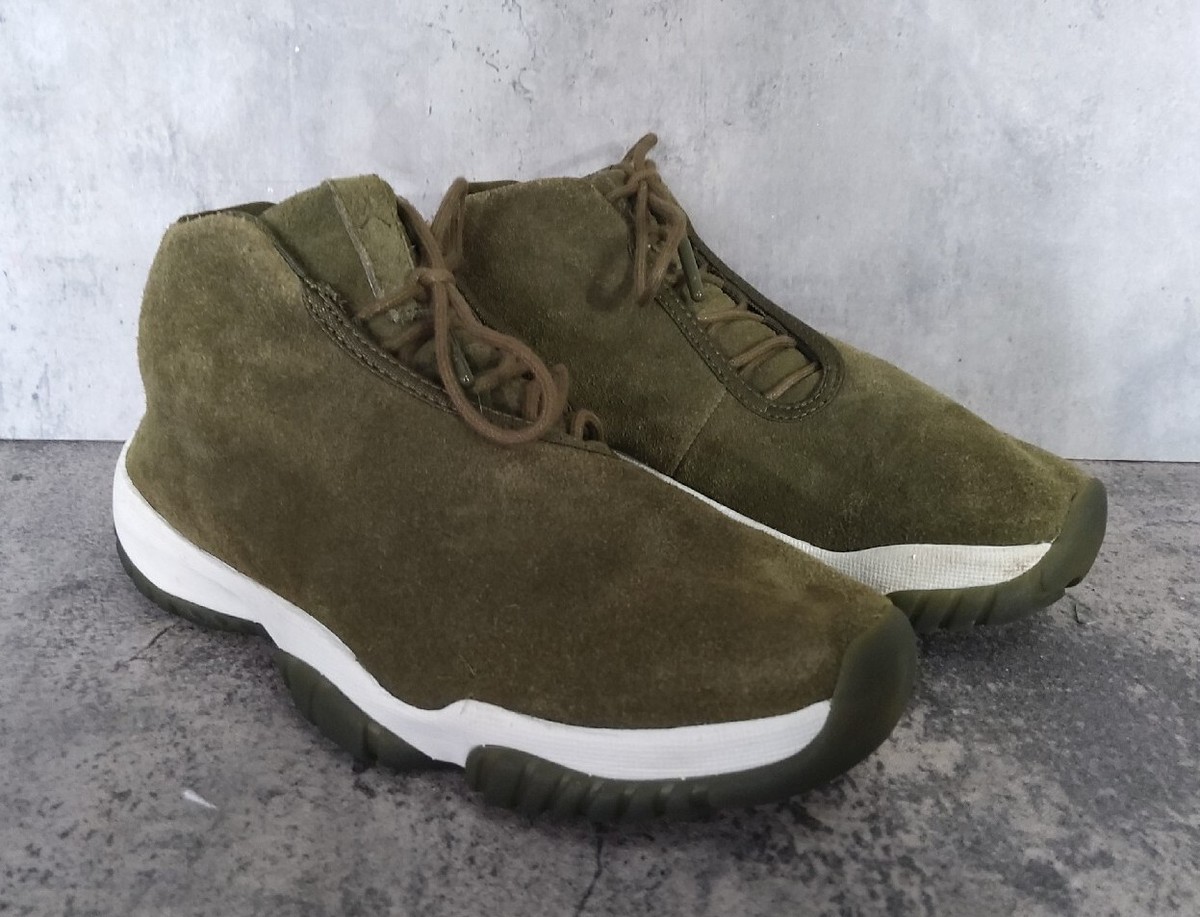 Nike Olive Green AR0726-300 Air Jordan Future Olive Canvas Trainers Shoes Sz 10 Women main image 3