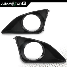 Pair Fog Light Lamps Cover Trim Bezels Fit For 2009-2010 Toyota Corolla w/ Hole