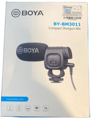 Boya BY-BM3011 Compact Shotgun Microphone Smartphone Laptop camera camcorder